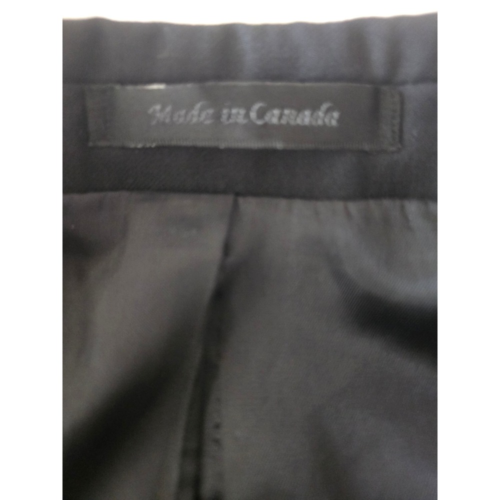Lauren Ralph Lauren Mens Black 100% Wool Natural Tuxedo Jacket Blazer 46R EUC - Picture 11 of 12